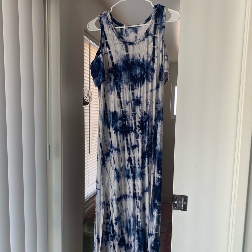 Tie dye maxi dress